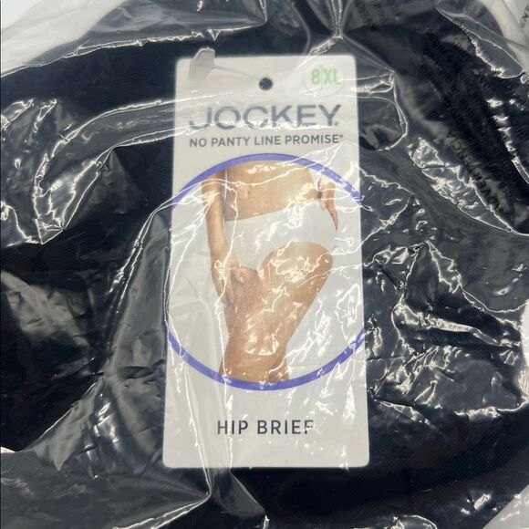 JOCKEY Black Hip Briefs-8 New! Lot of 3 - Picture 3 of 4